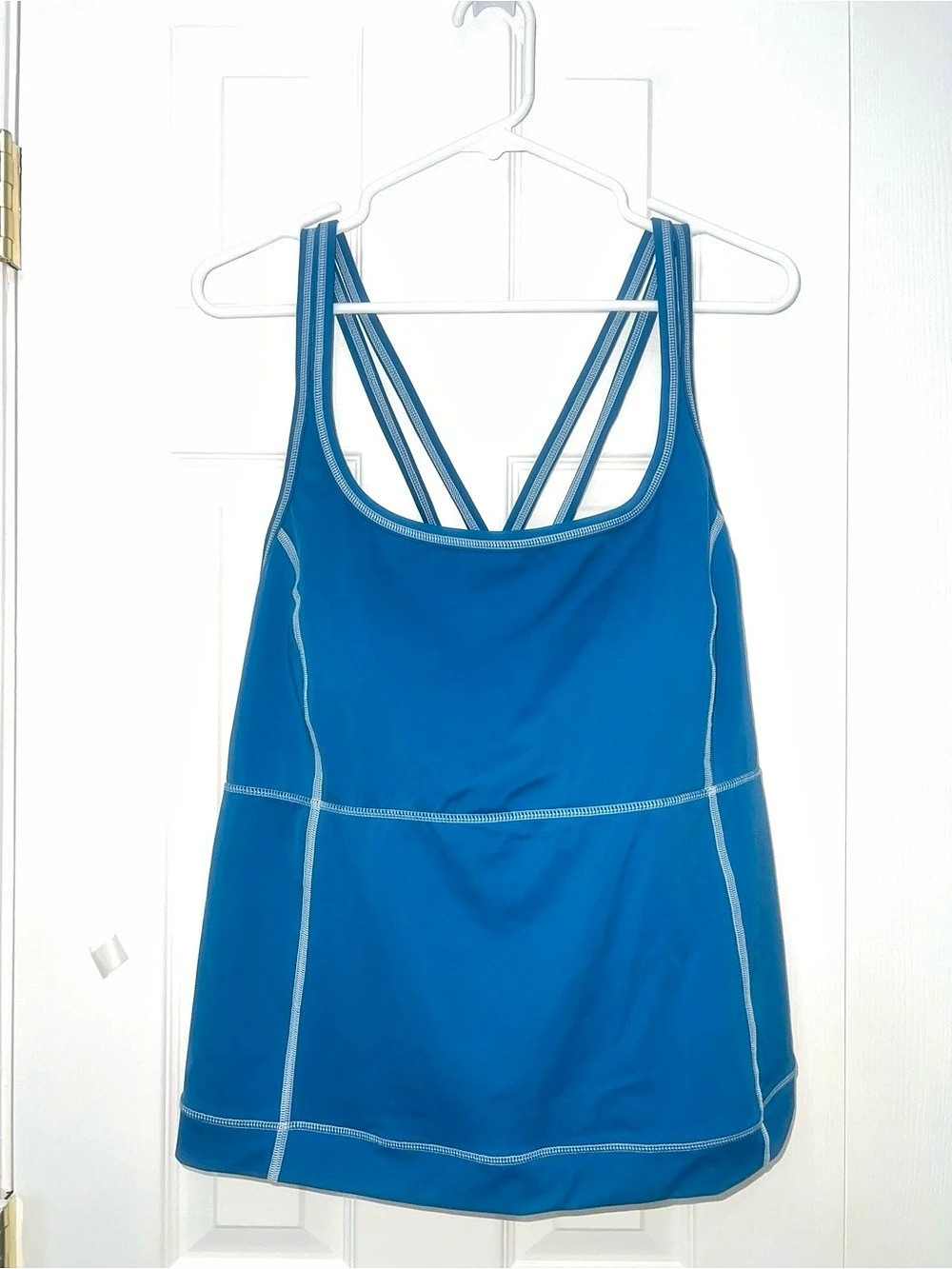 Lands' End Women's Blue One-Piece Swimsuit Size 18w